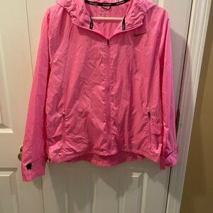 Nike Women's Pink Hooded Running Jacket